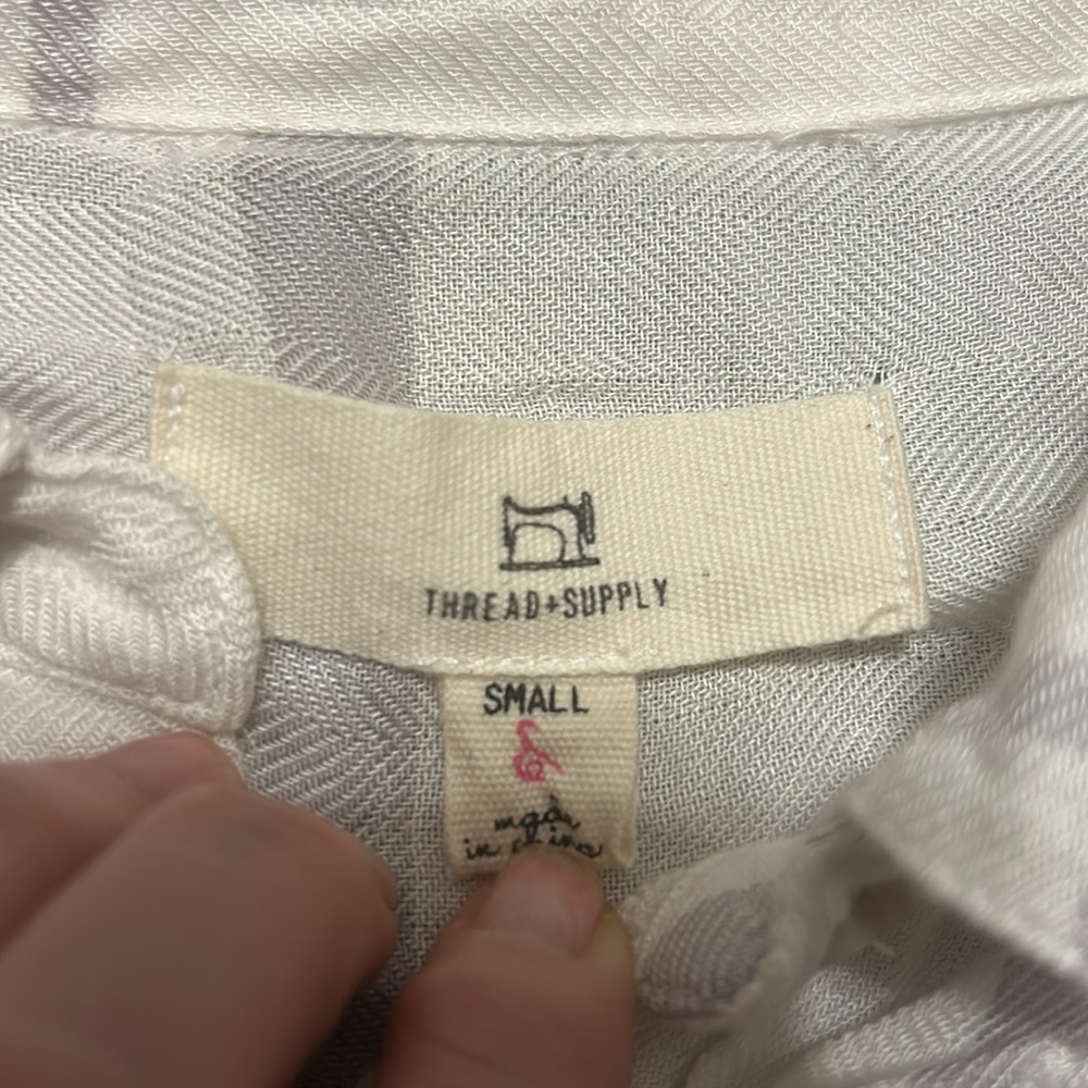 Thread + Supply Georgette Button Down Shirt - image 7